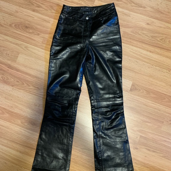 SOLD Vintage Rudsak Leather Bootcut Pants - Picture 1 of 6